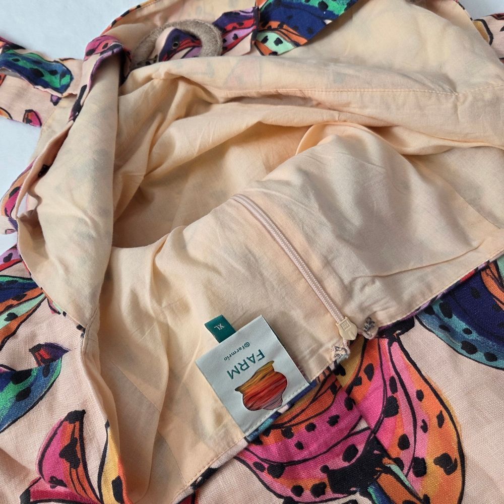 FARM Rio Colorful Banana Print Mini Dress XL - Picture 8 of 10
